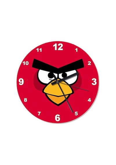 Angry Birds Desenli Duvar Saati (407732679) Çok Renkli