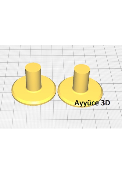 Ayyüce 3d, Ford Fiesta 07-21 Bagaj Pandizot Ayak Pimleri, 2 Adet, Siyah -