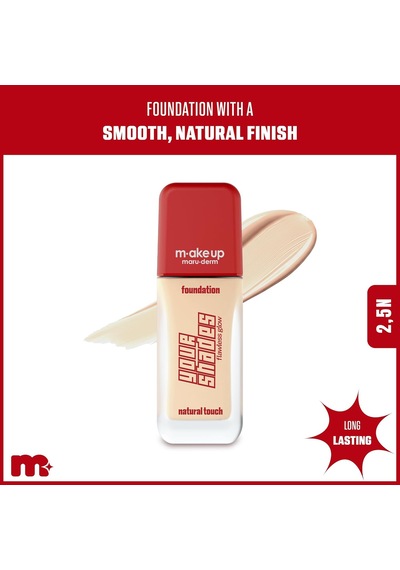 Make Up Maruderm Pürüzsüz Görünüm Sağlayan Yarı Mat Bitişli Uzun Süre Kalıcı Fondöten 2,5n 30 Ml Çok Renkli