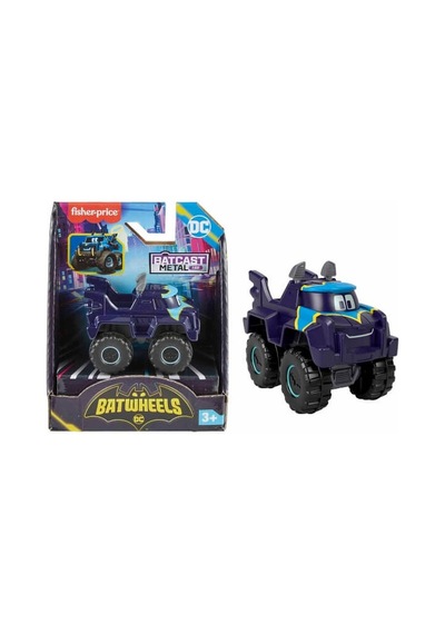 Fisher-price Batwheels Bam Batmobile Buff The Bat Truck