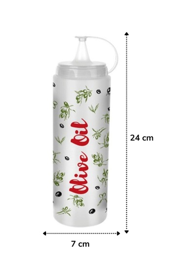 Buffer Şeffaf Kapaklı Sızdırmaz Plastik Yağlık Sosluk Şişesi