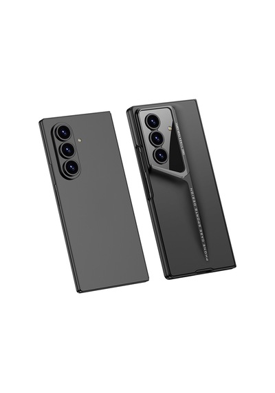 Samsung Uyumlu GalaxyZ Fold 7 Kılıf Ultra İnce Kamera Korumalı Sert Rubber Celikaksesuar Procase Kılıf Titanyum-Gri