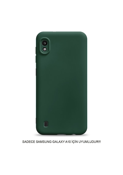 Samsung Galaxy A10 Uyumlu Kamera Korumalı Darbeye Dayanıklı Renk Atmayan Fab Silikon Kılıf Haki
