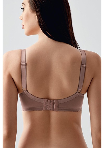 New Bra Kadın C Kap Dantelli Balenli Desteksiz Toparlayıcı Sütyen Vizon 2305 Vizon