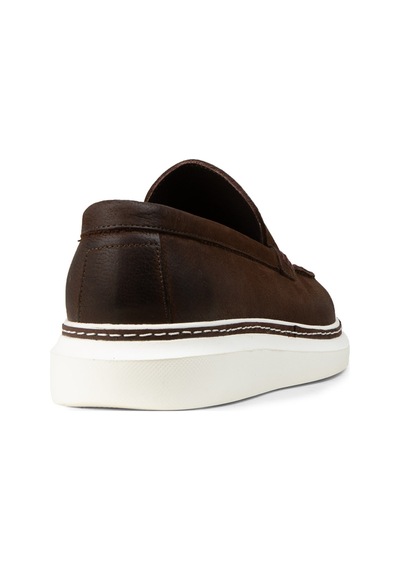Deery Erkek Hakiki Nubuk Kahverengi Loafer Ayakkabı - Ek111mkhvc01 Kahverengi