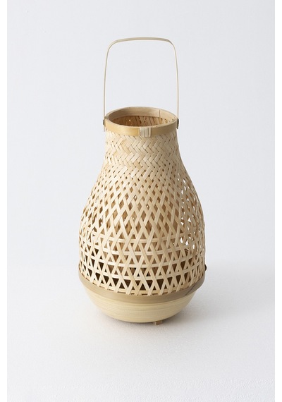 Meander Bambu Masa Lambası 23x37 Cm 4588 Natural
