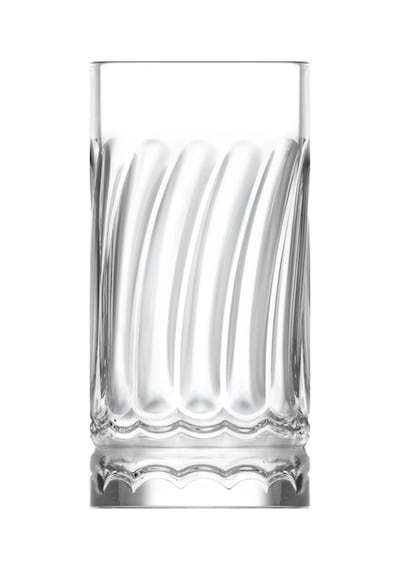 Lav Wave Cam Meşrubat Bardağı 6'lı 390 ml (Büyük Su/Soğuk Kahve/Kokteyl Bardağı )