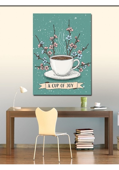 Kanvas Tablo A Joyful Cup Çayı 100cmx140cm
