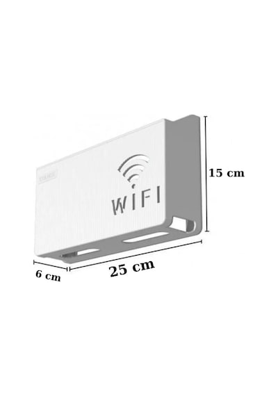 Siyah Pleksi Wifi Kutusu Duvar Asılabilir Sigorta Ve Modem Saklama Kutusu 25x15x6 Cm Diğer