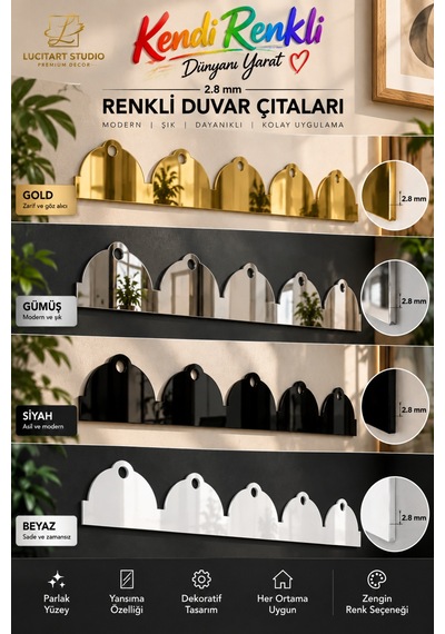 Lucitart 2.8 Mm Renkli Pleksi Duvar Çıtası 42x11 Cm Parlak Dekoratif Duvar Bordürü Boyama Gerektirmez Pleksi Duvar Çıtası Siyah Lucitart 2.8 Mm Renkli Pleksi Duvar Çıtası 42x11 Cm Parlak Dekoratif Duvar Bordürü Boyama Gerektirmez Pleksi Duvar Çıtası Siyah