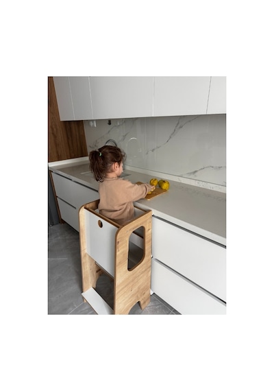 Güvenlik Panelli Öğrenme Kulesi Bebek Ve Çocuk Öğrenme Kulesi Beyaz-safir Meşe Güvenlik Panelli Öğrenme Kulesi Bebek Ve Çocuk Öğrenme Kulesi Beyaz-safir Meşe