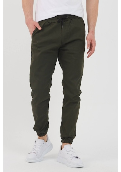Tarz Cool Erkek Bel Paça Lastikli Jogger Pantolon Haki