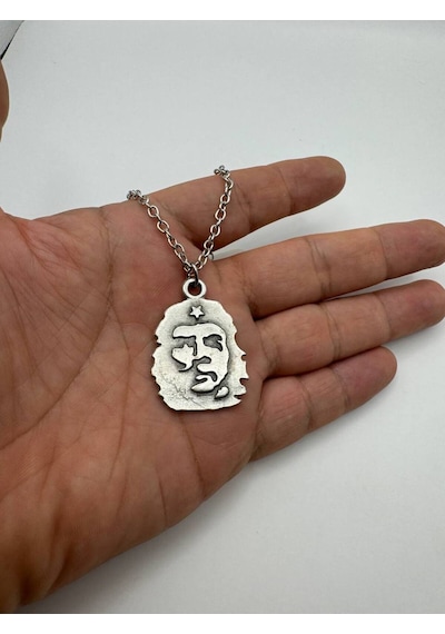 Che Guevara Eskitme Antik Unisex Kolye Özgürlük, Cesaret Ve Devrim Ruhu Tasarımı Çok renkli