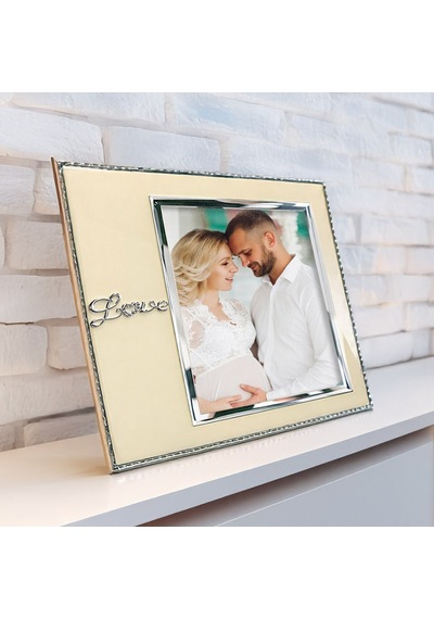 Bk Gift Love Desenli Fotoğraf Çerçevesi 20x25cm Masaüstü Dekoratif Plastik Çerçeve