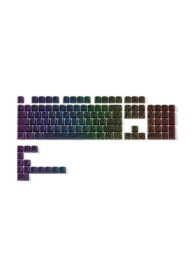 Xvx Topographic Keycaps Tuş Takımı Seti Siyah