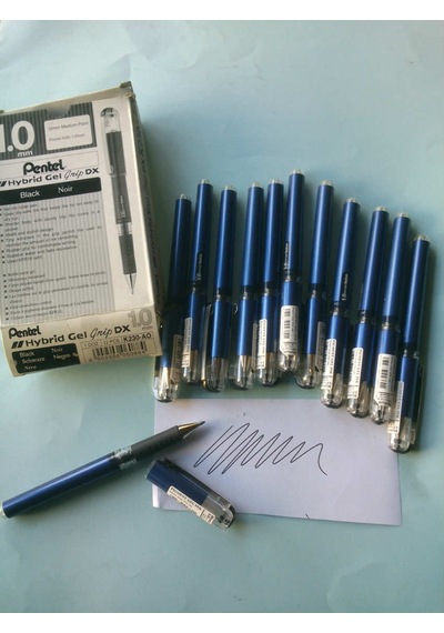 Pilot Kalem- İmza Kalemi 1.0 Mm Siyah Pentel Hybrid Jel 12 Adet
