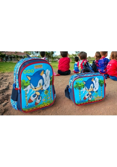 Sonic Okul Çantası İlkokul Başlangıç Seti Çok Renkli