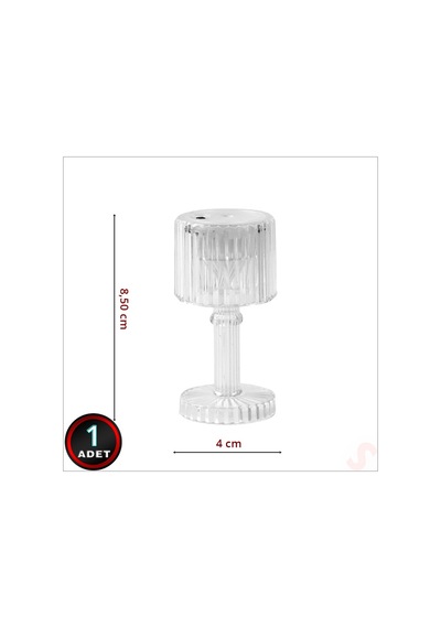 Retro Mini Masa Lambası Pilli Led Işık, 8,5cm X 4cm X 1 Adet