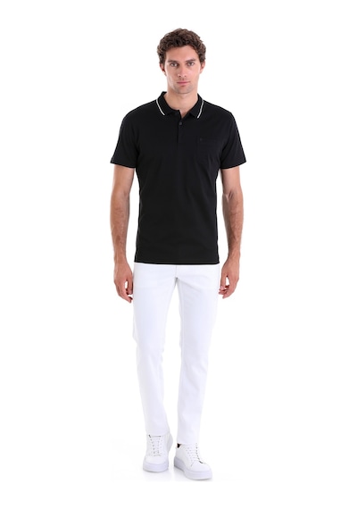Hatemoğlu Siyah Regular Fit Düz 100% Pamuk Polo Yaka Tişört Siyah Hatemoğlu Siyah Regular Fit Düz 100% Pamuk Polo Yaka Tişört Siyah