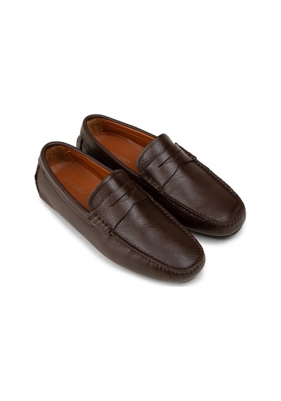Deery Erkek Kahverengi Hakiki Deri Penny Loafer - E0920mkhvc02