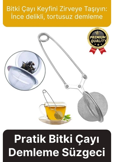 Yüksek Kalite Pratik Kolay Dayanıklı Paslanmaz Çelik Geniş Kulp Bitki Çayı Demleme Süzgeci Aparatı Diğer