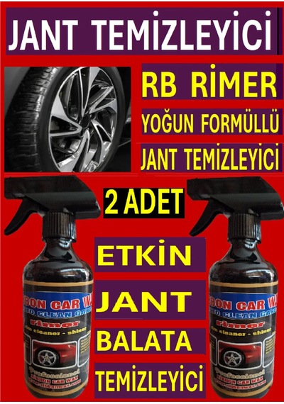 2 Adet Rb Rimer Etkin Jant - Balata Temizleyici 500 Ml