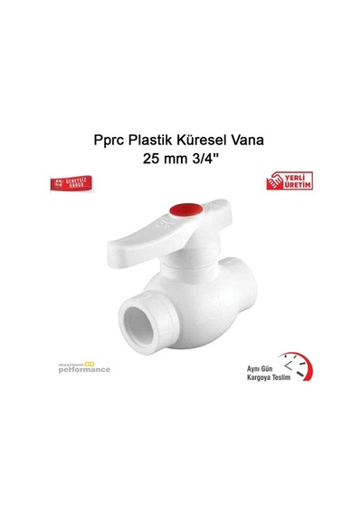 Pprc Plastik Küresel Vana 25 Mm 3/4'''' (532729612)