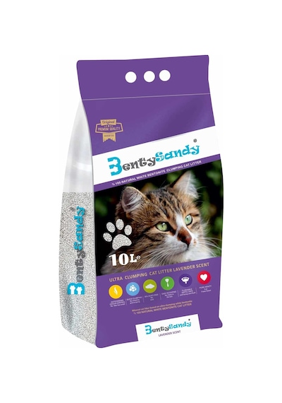 Benty Sandy Lavanta Kokulu Kedi Kumu 10 L