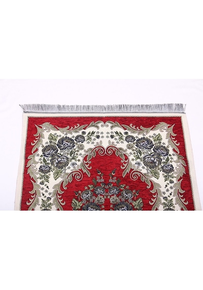 Lüks Gülce Şönil Seccade - 0260 - Bordo Renk