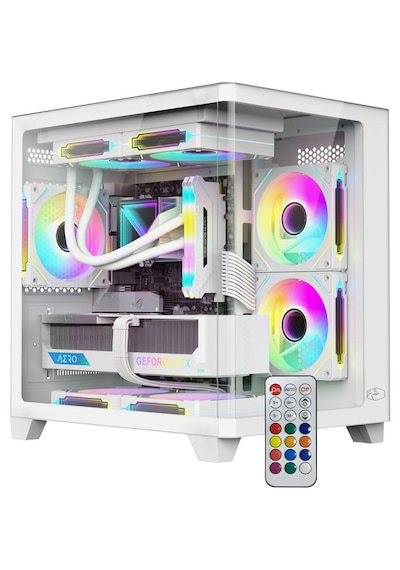 Ramtech Bilgisayar Okula Dönüş - 1 R5-5600 32 GB 1 TB M.2 SSD 8 GB RTX5060 23.8" Free Dos Masaüstü Oyuncu Bilgisayarı