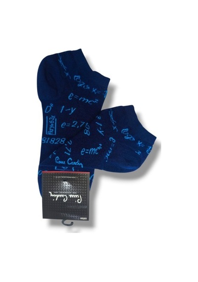 P.cardin 3084-25 Yazılı Bata Soket Çorap 40-44 Lacivert