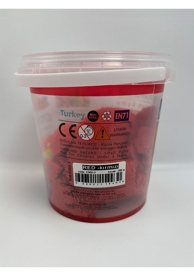 Kinetik Kum Kırmızı Renk 500 Gr Kırmızı