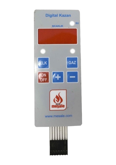 Meşale Çay Kazanı Akıllı Ön Panel Membranı - Dijital