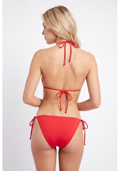 Loya Kadın Kırmızı Bağlamalı Üçgen Tek Üst Bikini
