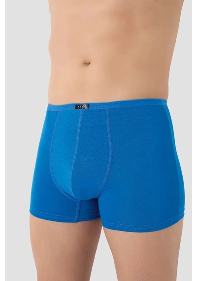Carlburn Premium Erkek İnce Bel Lastikli Bambu Boxer Mavi 5'li Paket Tarz Hediye Nefes Alan Saks