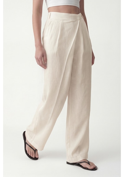 Antioch Lyocell Karışımlı Pareo Pantolon Ekru