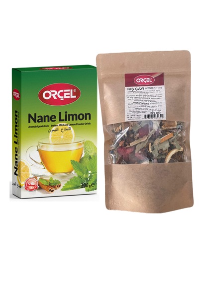Orçel Karışık Kök ve Bitki Kış Çayı 200 G + Nane Limon 200 G