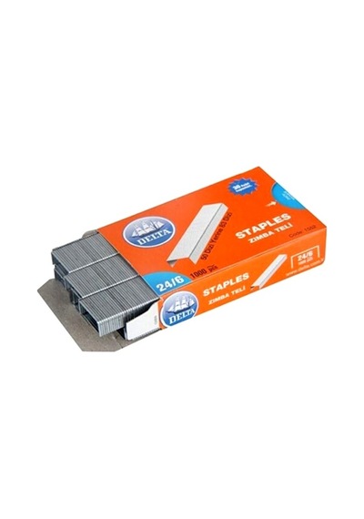Delta Zımba Teli 24/6 Gümüş - 3 Paket