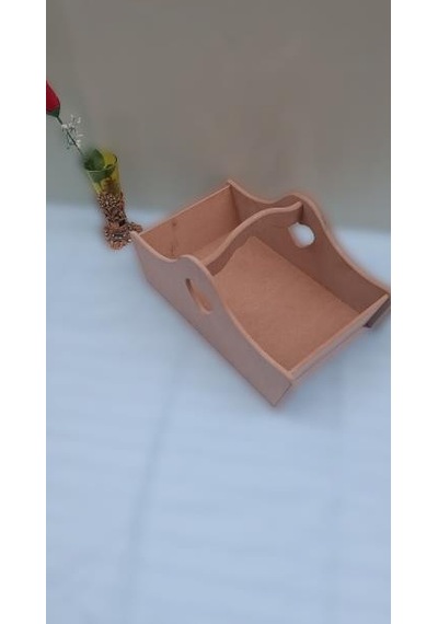 Hobi Dekoratif Sepet HAM Model Ahşap MDF El Yapımı