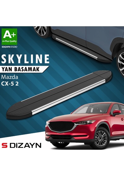 S-dizayn Mazda Cx-5 2 Skyline Krom Yan Basamak 183 Cm 2017 Üzeri A+ Kalite