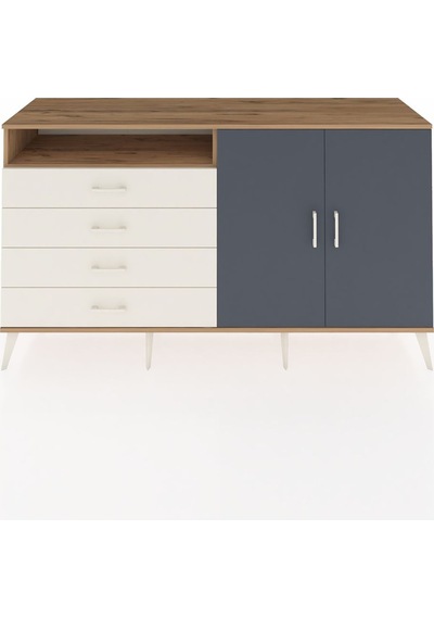 Hyperion Konsol 3 Raflı 4 Çekmeceli 2 Kapaklı 176x44x99 Çam-antra Çam-antrasit/aytaşı Hyperion Konsol 3 Raflı 4 Çekmeceli 2 Kapaklı 176x44x99 Çam-antra Çam-antrasit/aytaşı