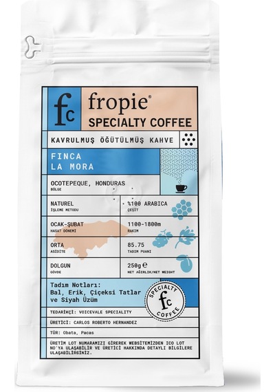 Fropie Nitelikli Kahve Honduras - Öğütülmüş 250 G