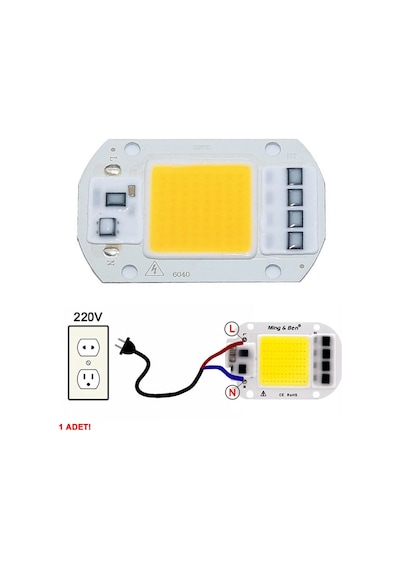 Ac 220v 50w Power Led Gün Işığı Sarı Renk Projektör Lamba Aydınlatma Ampül Warm White 2800-3200k
