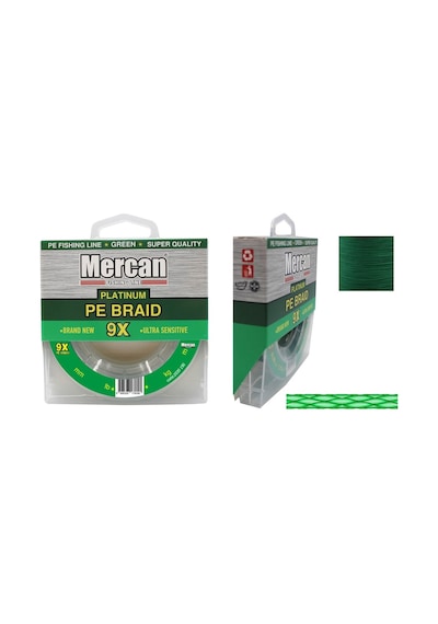 Mercan Platinum Pe 9X Örgü İp 300 M Yeşil Misina
