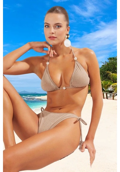 Ersefa Tasarım Bikini Takımı Premium Kalite Özel Klora Dayanıklı Su Spor Vizon Ersefa Tasarım Bikini Takımı Premium Kalite Özel Klora Dayanıklı Su Spor Vizon