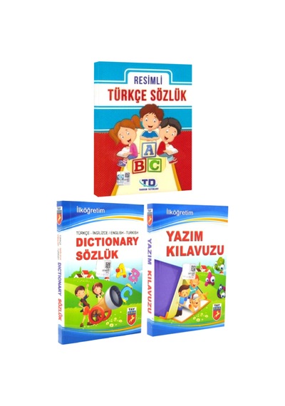 Resimli Türkçe Sözlük +türkçe İngilizce Dictionary Sözlük + Yazım Kılavuzu