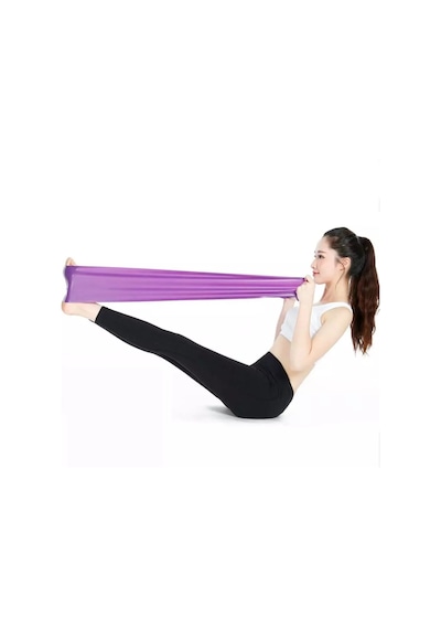 Cosfer Pilates Bandı Egzersiz Yoga Direnç Lastiği Güç Lastiği