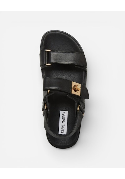 Steve Madden Mona Black Leat Kadın Siyah Sandalet Mona