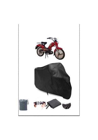 Siyah Yamaha Zoom Su Geçirmez Dayanıklı Motosiklet Örtüsü