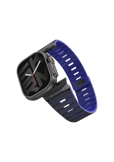 Watch 44mm Skinarma Gemini Serisi Tpu Magnetik Silikon Kordon Lacivert